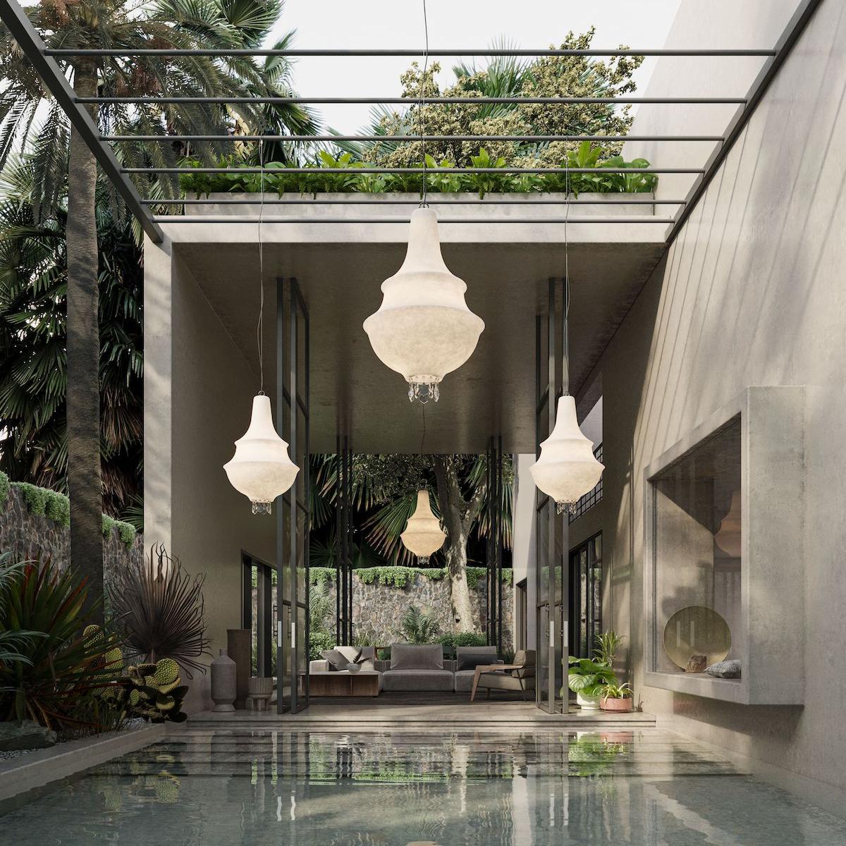 Curarto outdoor pendant light Lady D