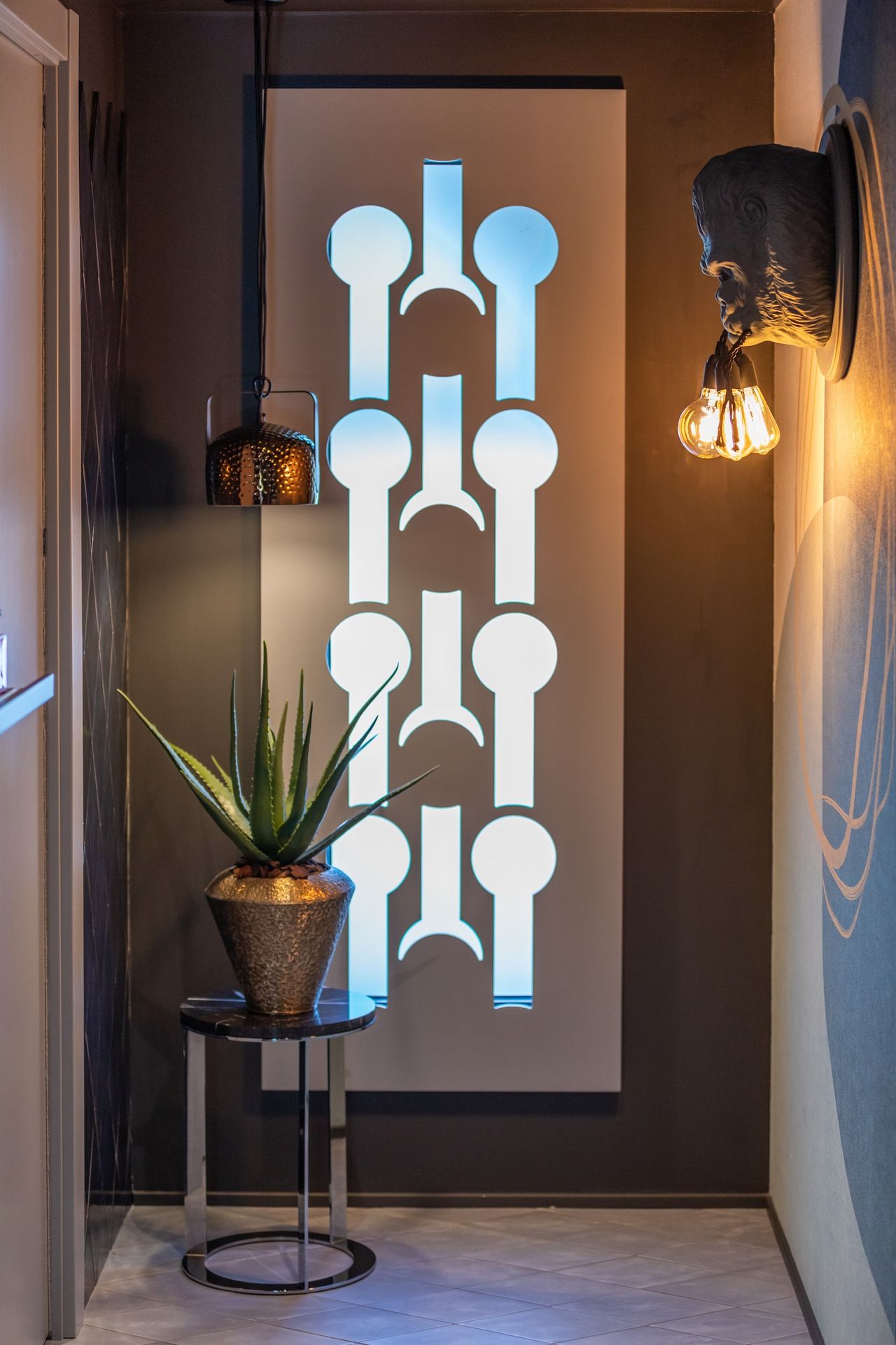 Bag pendant light and Ugorilla wall light-Curarto designer lighting