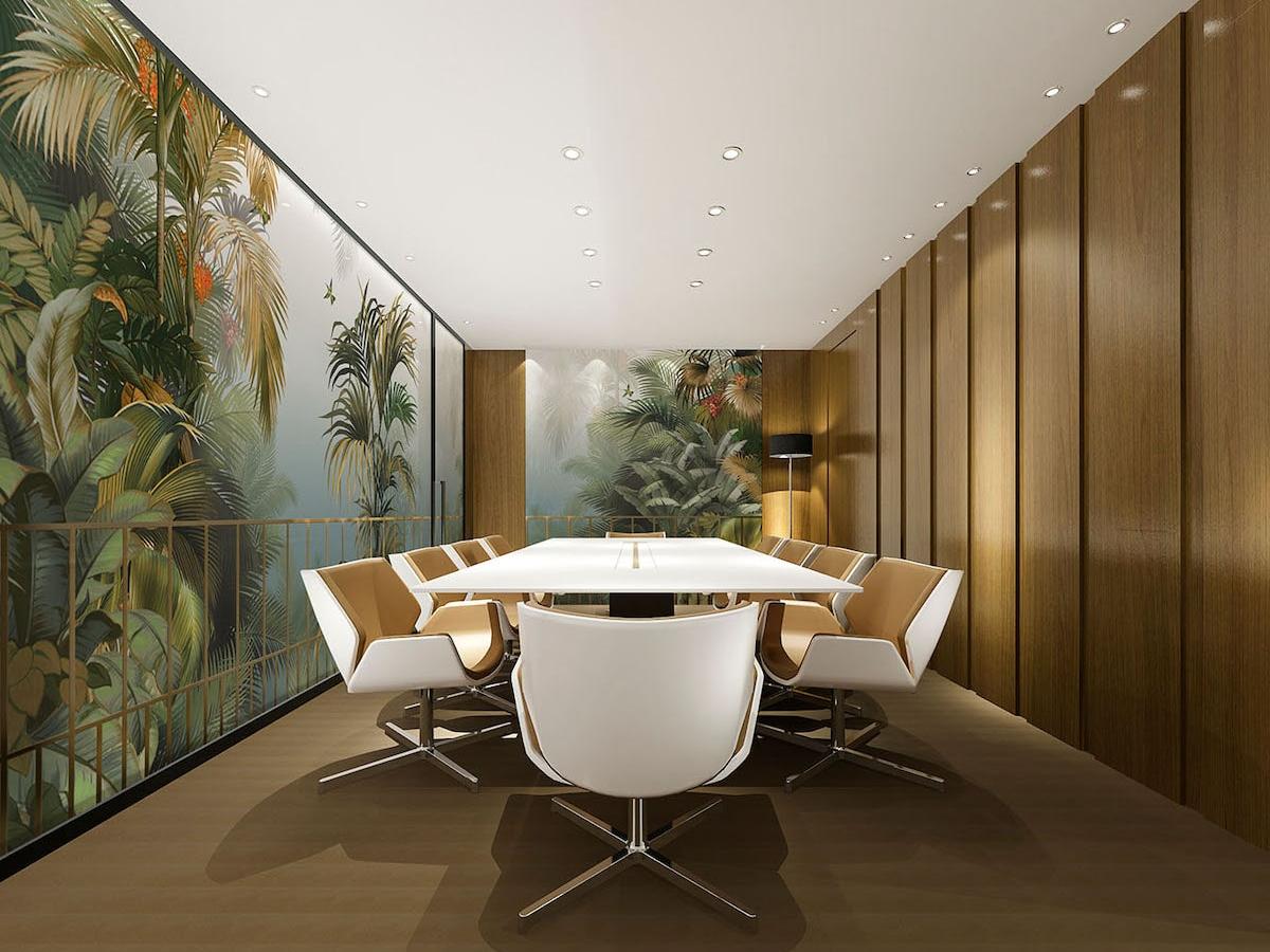 Benefits of Curarto sound absorbing wallpaper in boardrooms to enhance the privacy