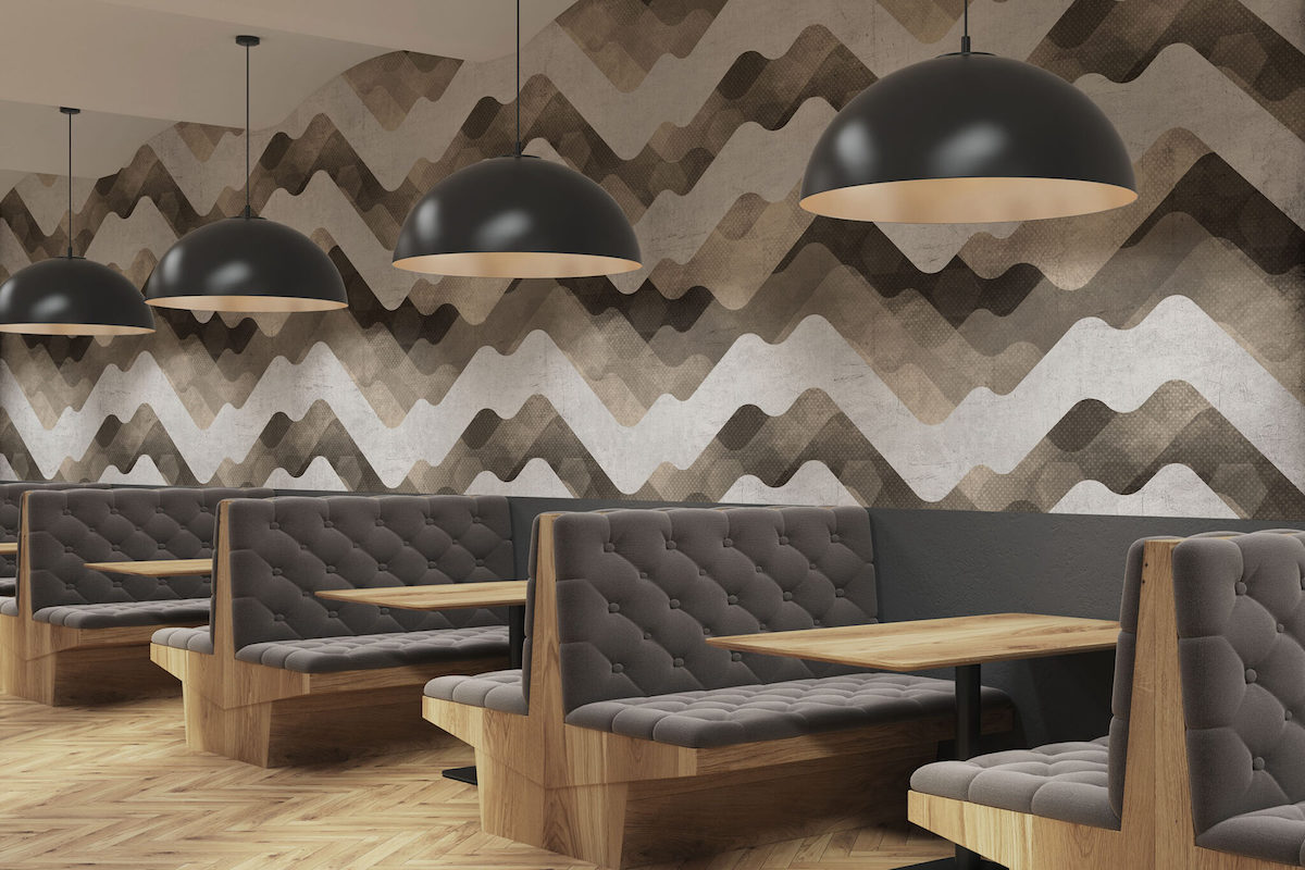 Importance of Curarto acoustic and sound absorbing wallpapers-restaurant