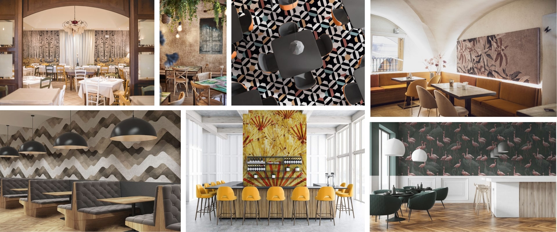 Importance of Curarto acoustic and sound absorbing wallpapers-restaurant