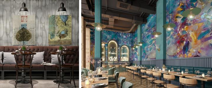 Importance of Curarto acoustic and sound absorbing wallpapers-restaurant