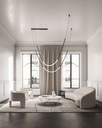 Curarto LEDA Pendant Light Double light in the Living room