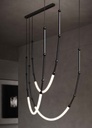 Curarto LEDA Pendant Light Black Trio