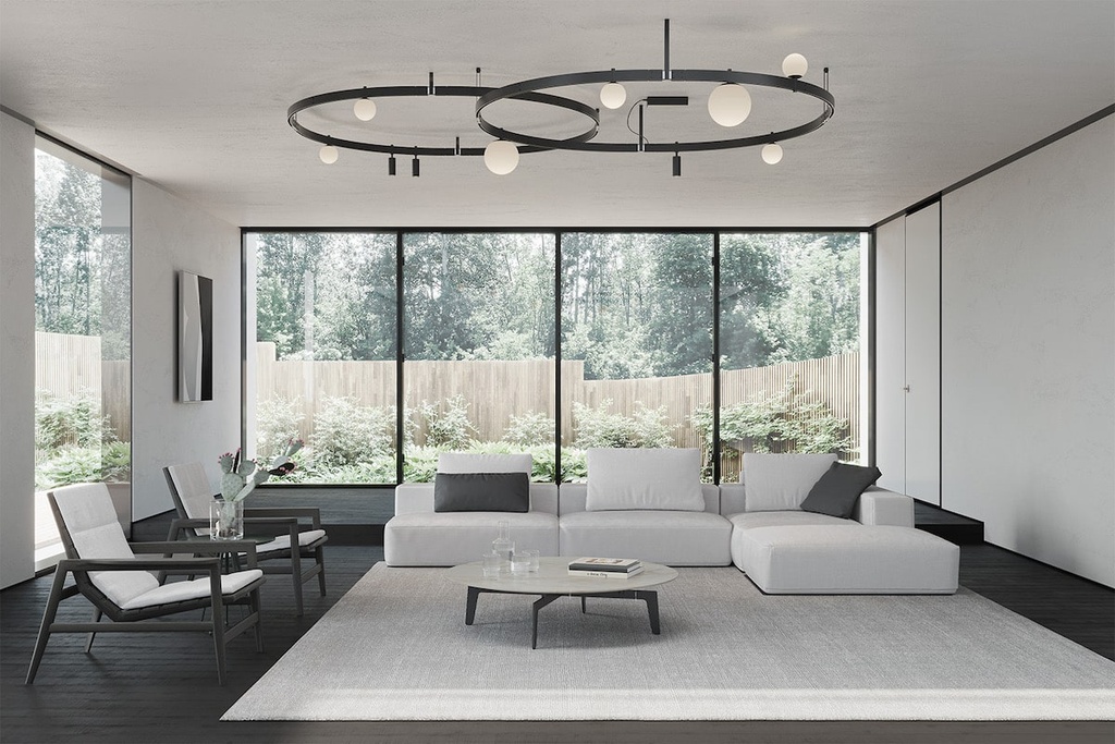 STANT circular lighting by Curarto Gallery