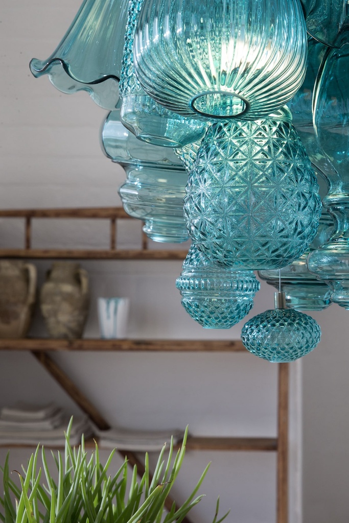 Curarto CERAUNAVOLTA Pendant Light tiffany glass