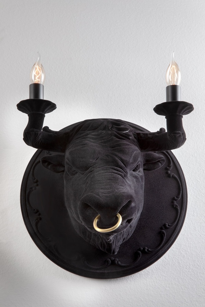 Curarto CORRADO Wall Light Black Velvet