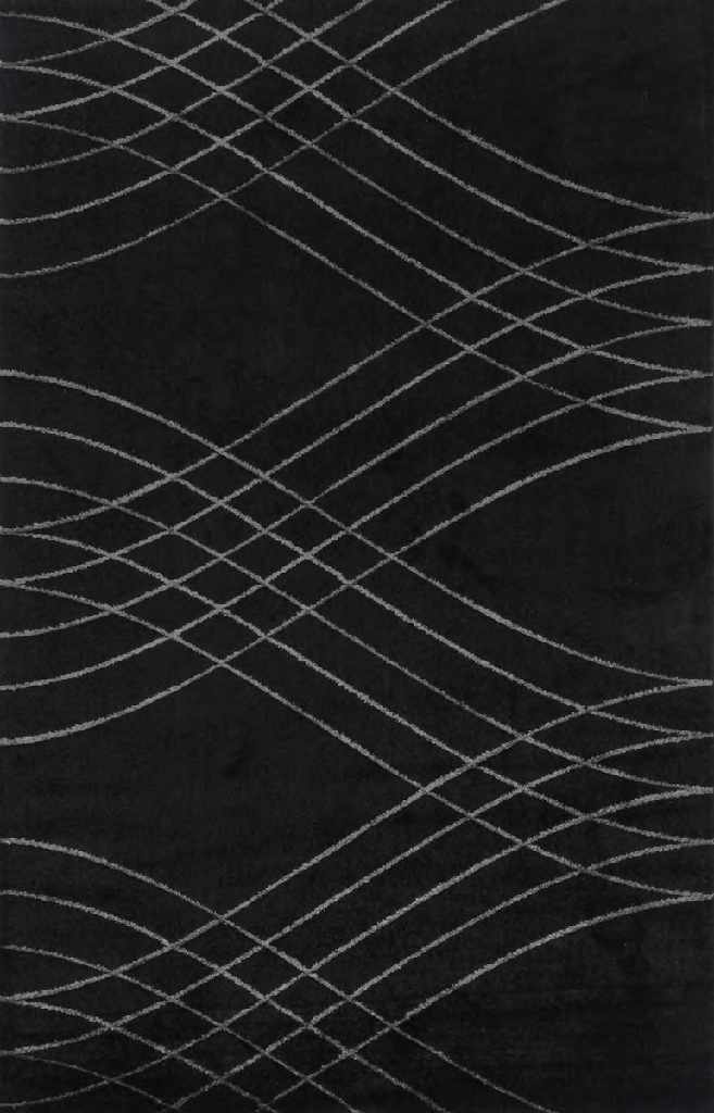 CANYON Rug Wave black at Curarto Gallery Singapore