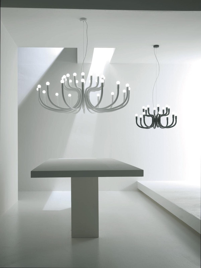 Curarto SNOOB Pendant Light White and Black
