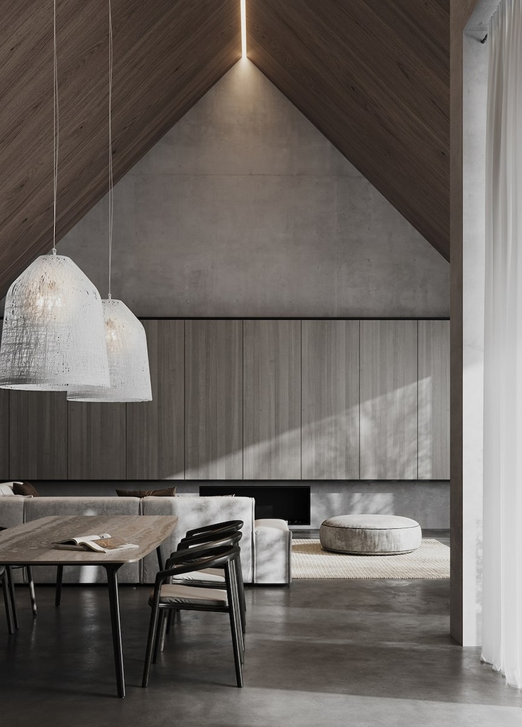 BLACK OUT white pendant light by Curarto