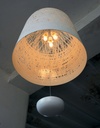 BLACK OUT pendant light view from below by Curarto