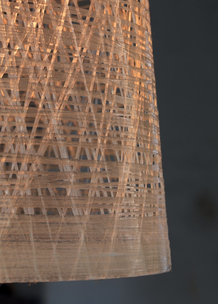 BLACK OUT pendant light closer view by Curarto