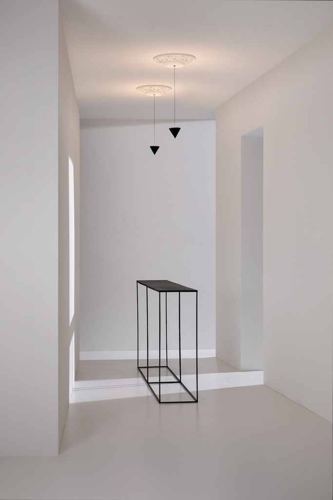 Curarto Moonbloom Ceiling Light in the hallway