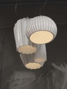 SAHARA glossy white pendant light Curarto Singapore 1