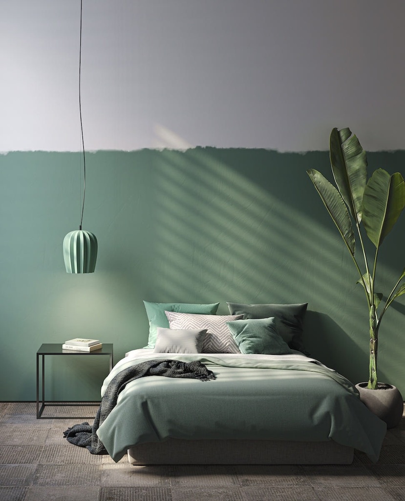 SAHARA matte sage green pendant light Curarto Singapore 1