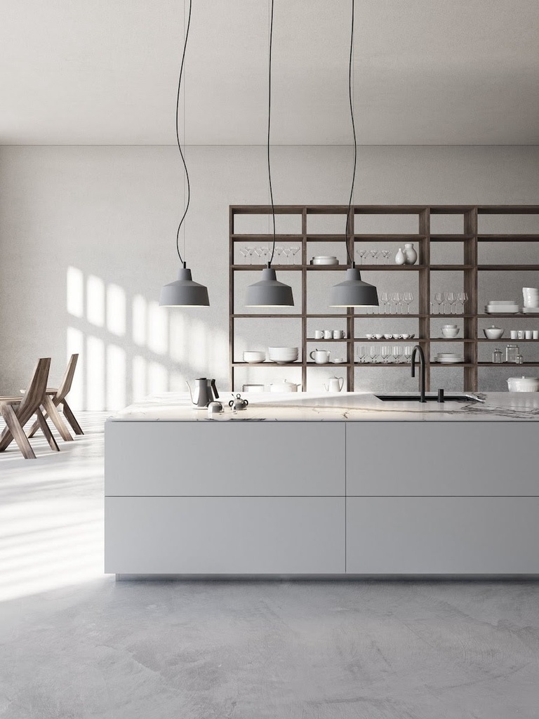 GANGSTER matte grey pendant light Curarto Singapore