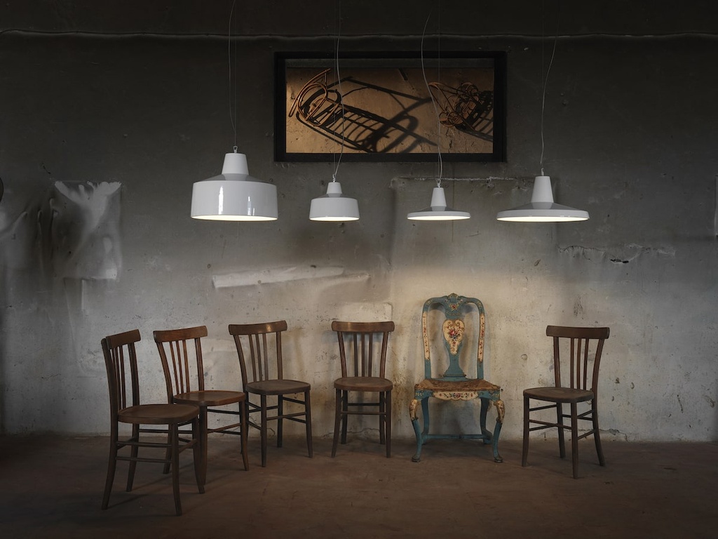 GANGSTER glossy white pendant light Curarto Singapore 5