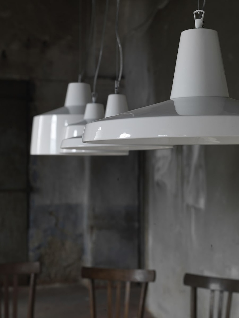 GANGSTER glossy white pendant light Curarto Singapore 6