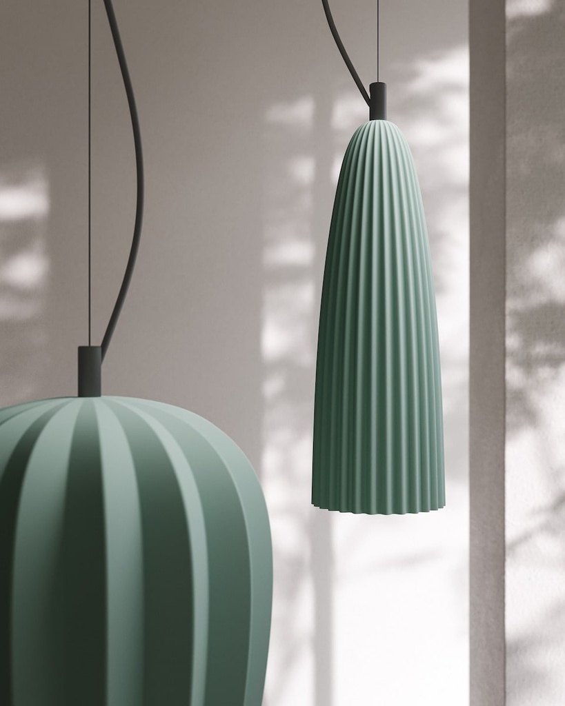 SAHARA matte sage green pendant lights Curarto Singapore