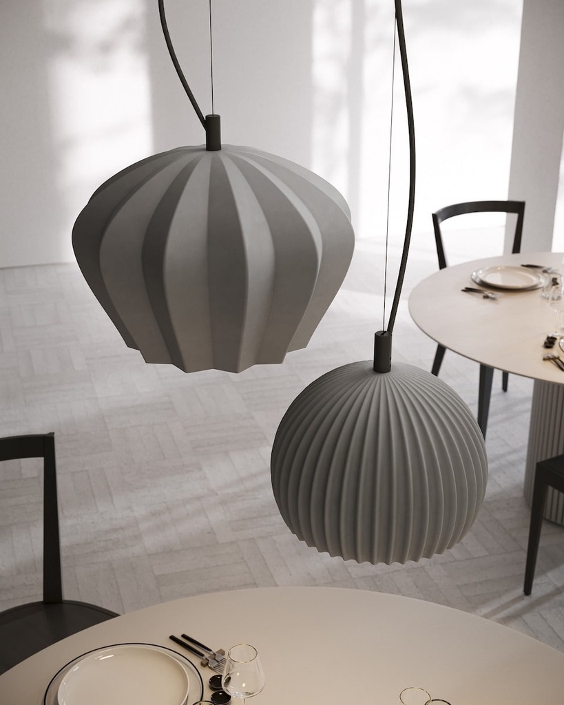 SAHARA matte grey pendant lights Curarto Singapore