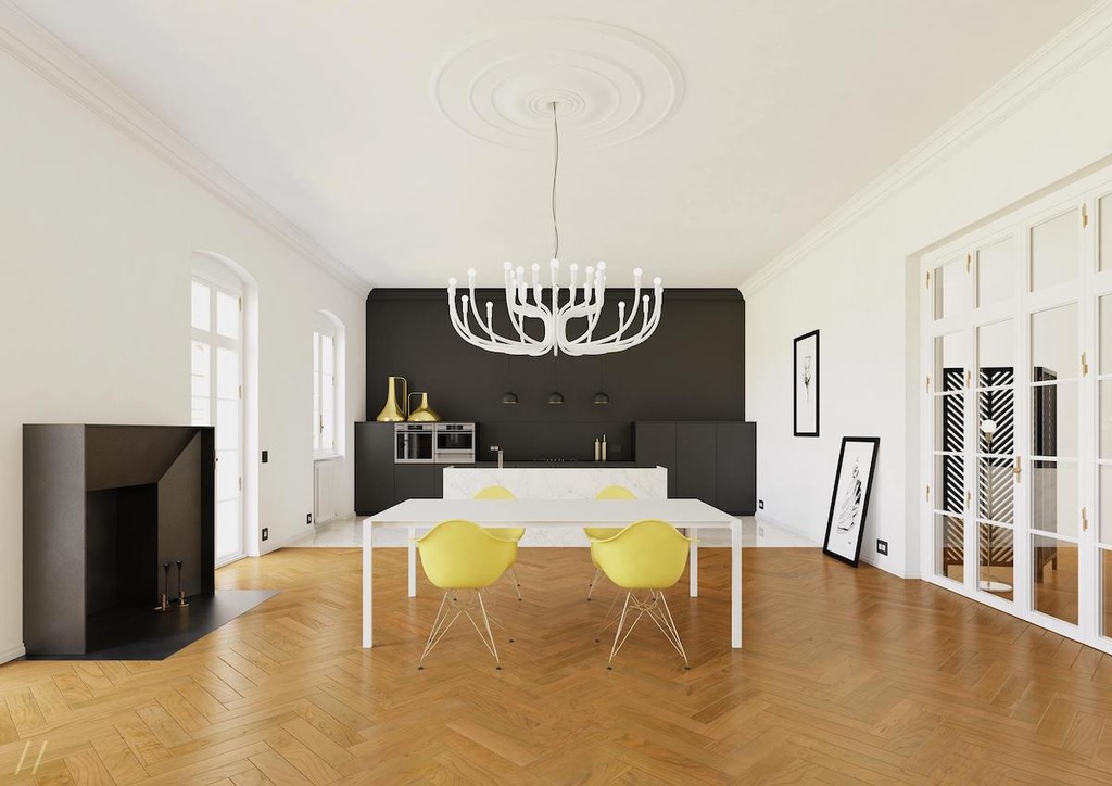SNOOB big white chandelier Curarto Singapore
