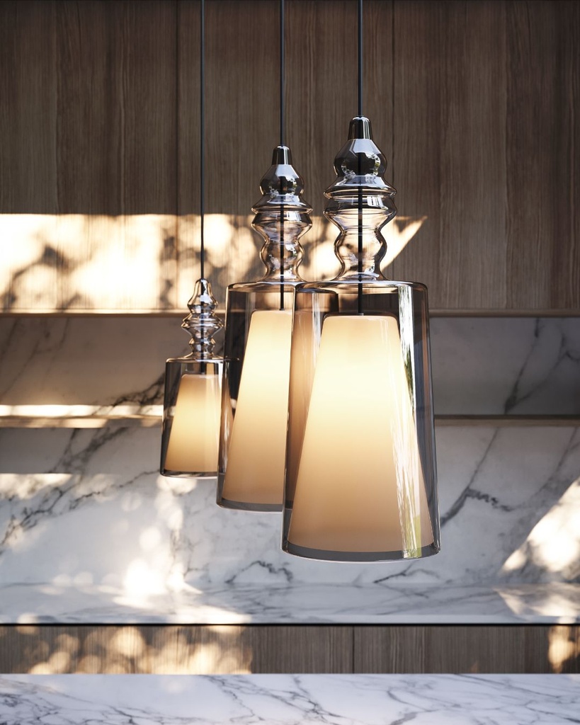 ALIBAGLASS pendant light - Closer view (Transparent)