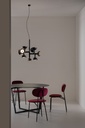 Curarto SIBILLA Chandelier Black in Living Room